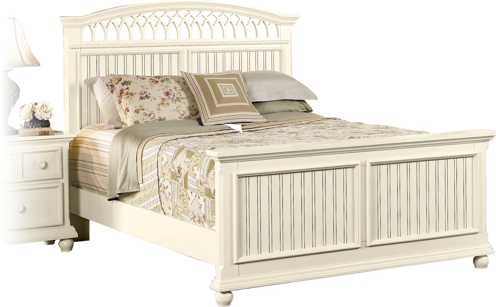 Cottage Cove Panel 3 Pc King Bed - Thumbnail - Image 1