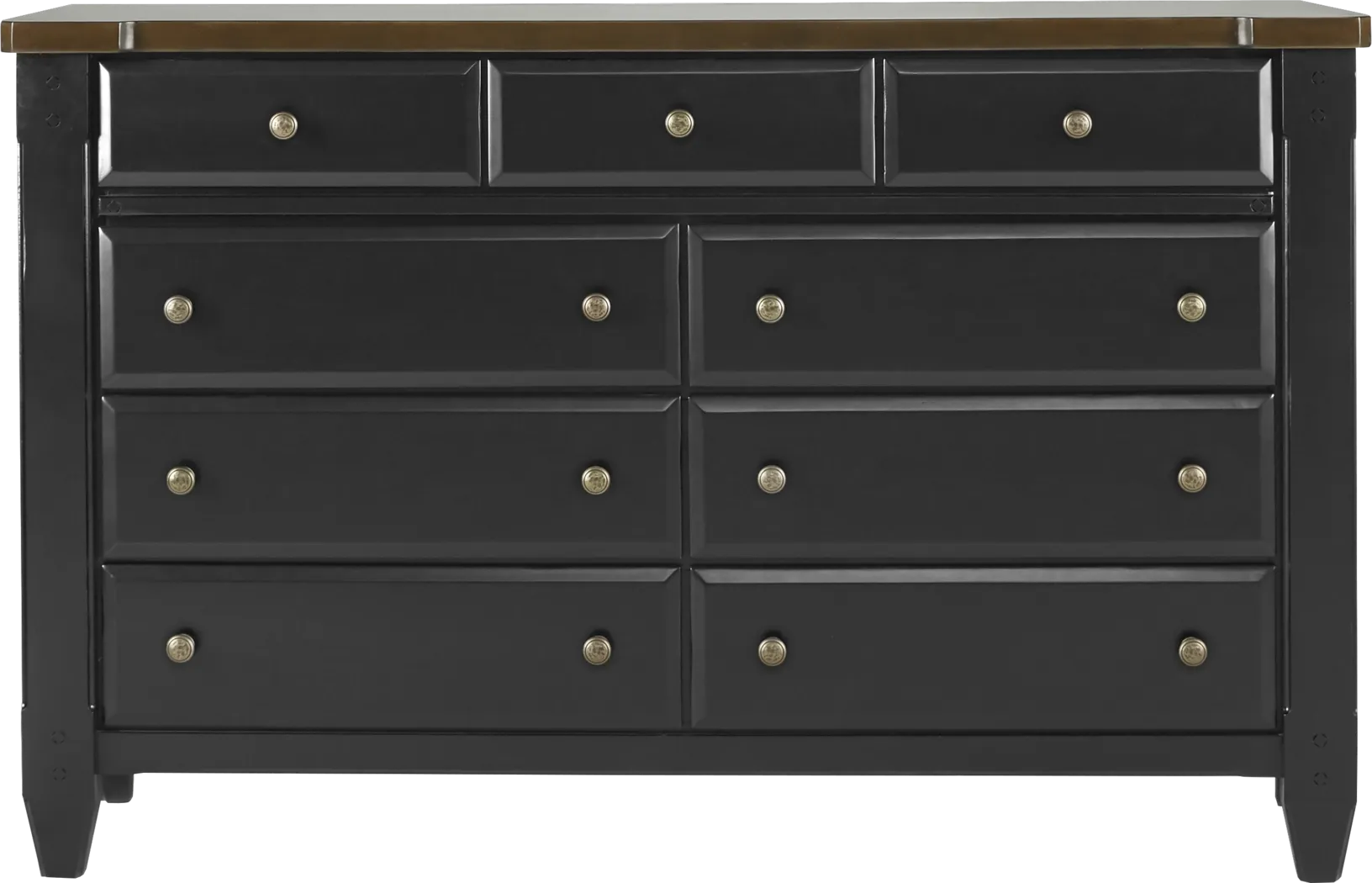 Cottage Town Black 7 Pc King Panel Bedroom - Thumbnail - Image 5