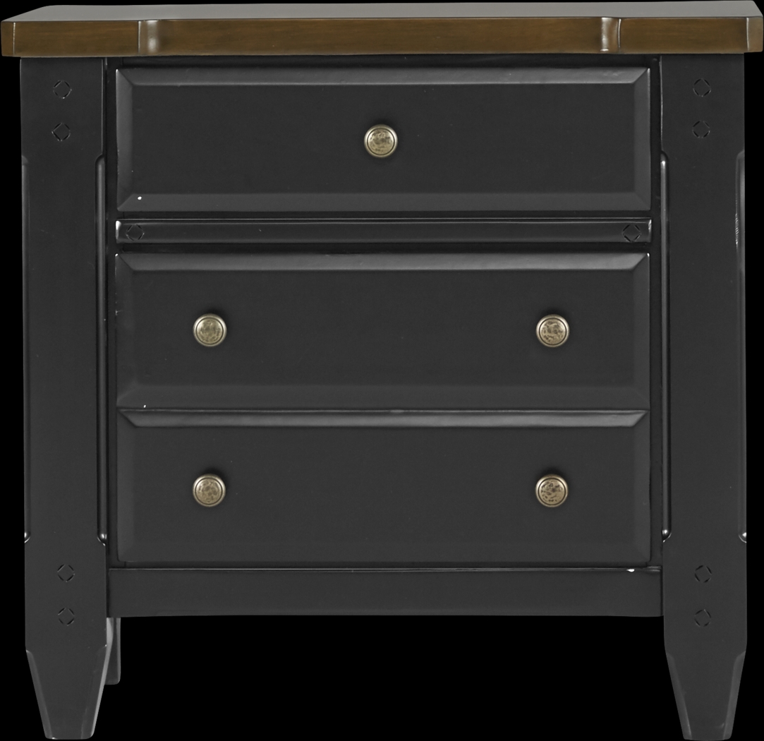 Cottage Town Black Nightstand - Thumbnail - Image 1