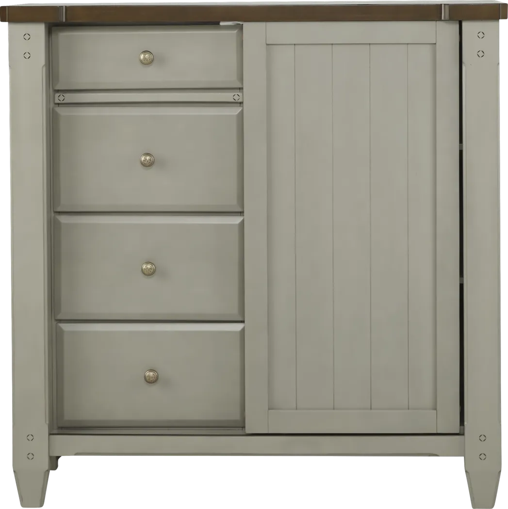 Cottage Town Gray Gentleman's Chest - Thumbnail - Image 1