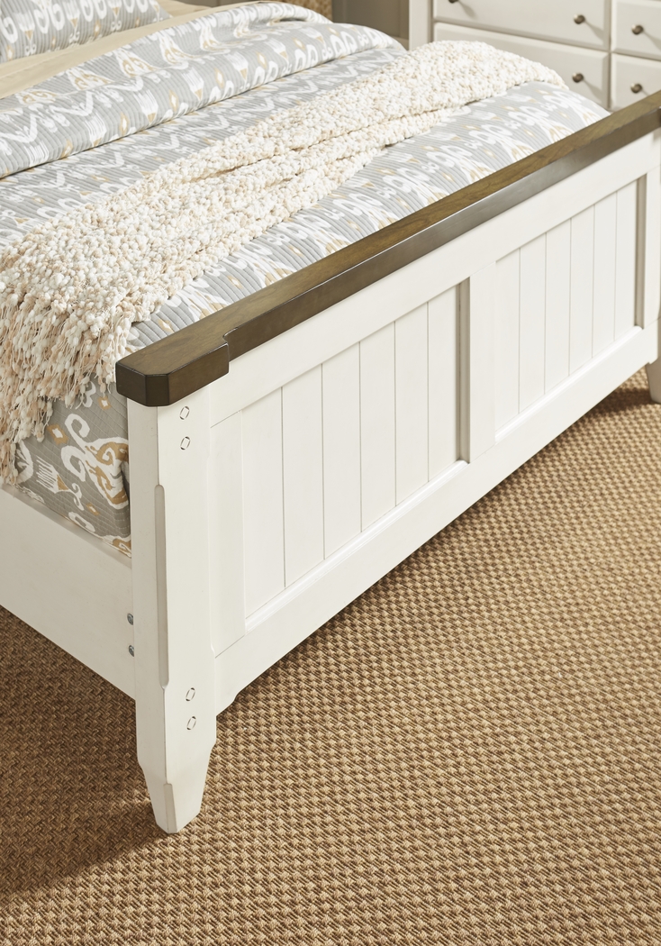 Cottage Town White 5 Pc Queen Panel Bedroom - Thumbnail - Image 4