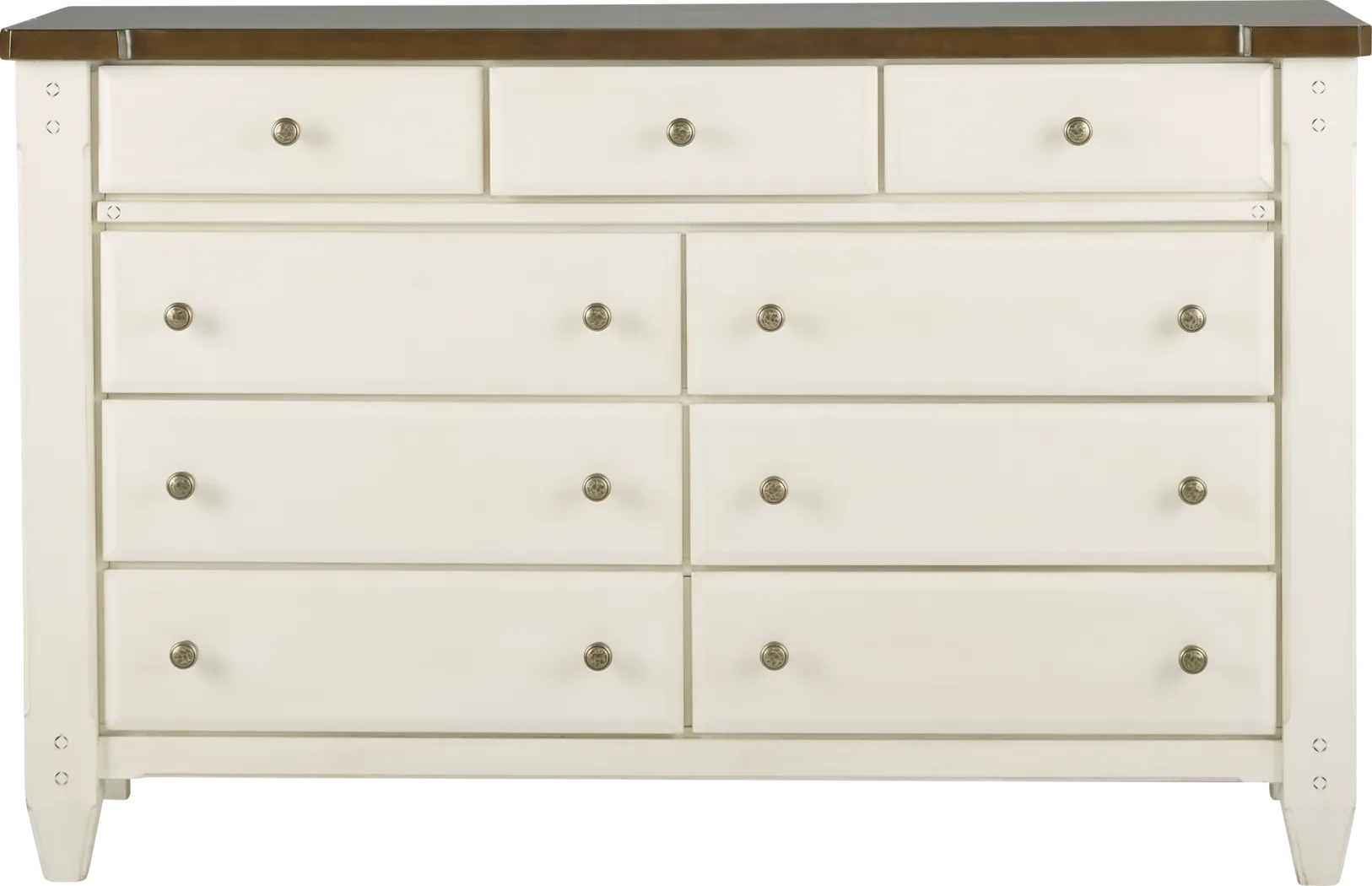 Cottage Town White 5 Pc King Panel Bedroom - Thumbnail - Image 5