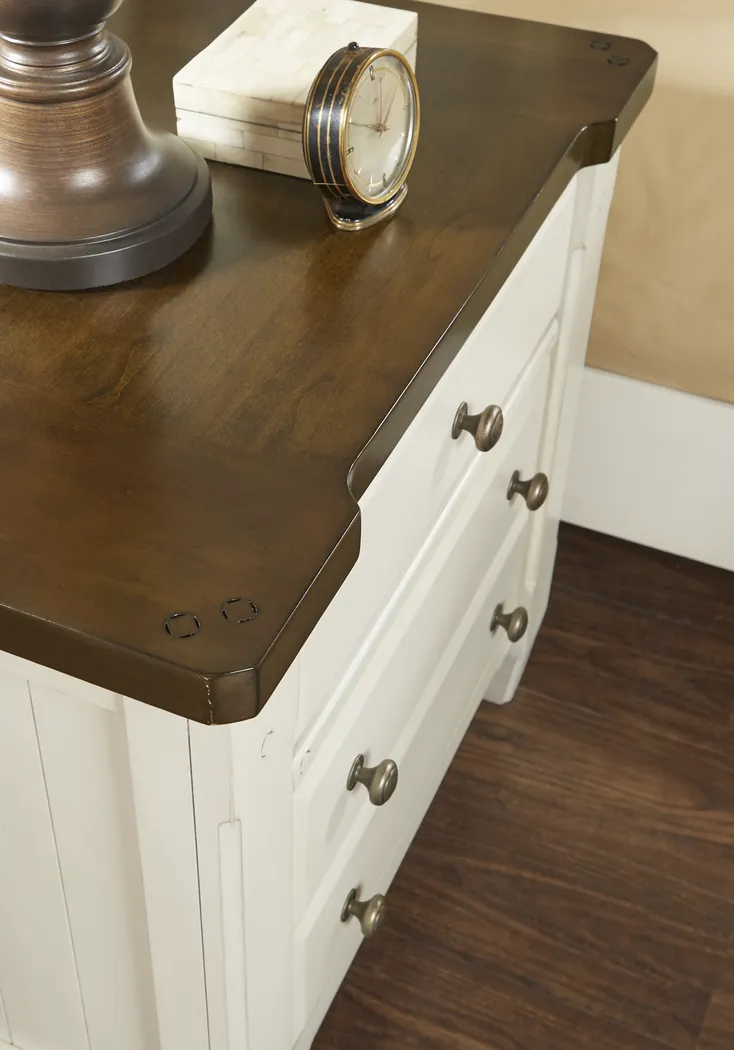 Cottage Town White 7 Pc King Panel Bedroom - Thumbnail - Image 7