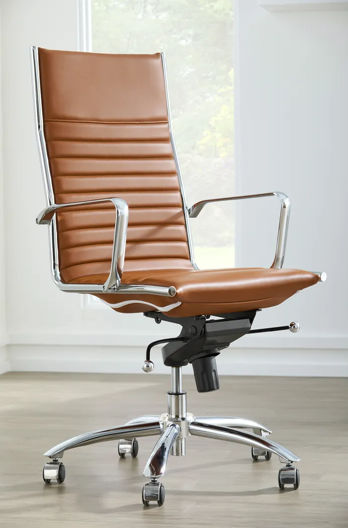 Cottesmore I Cognac Office Chair - Thumbnail - Image 2
