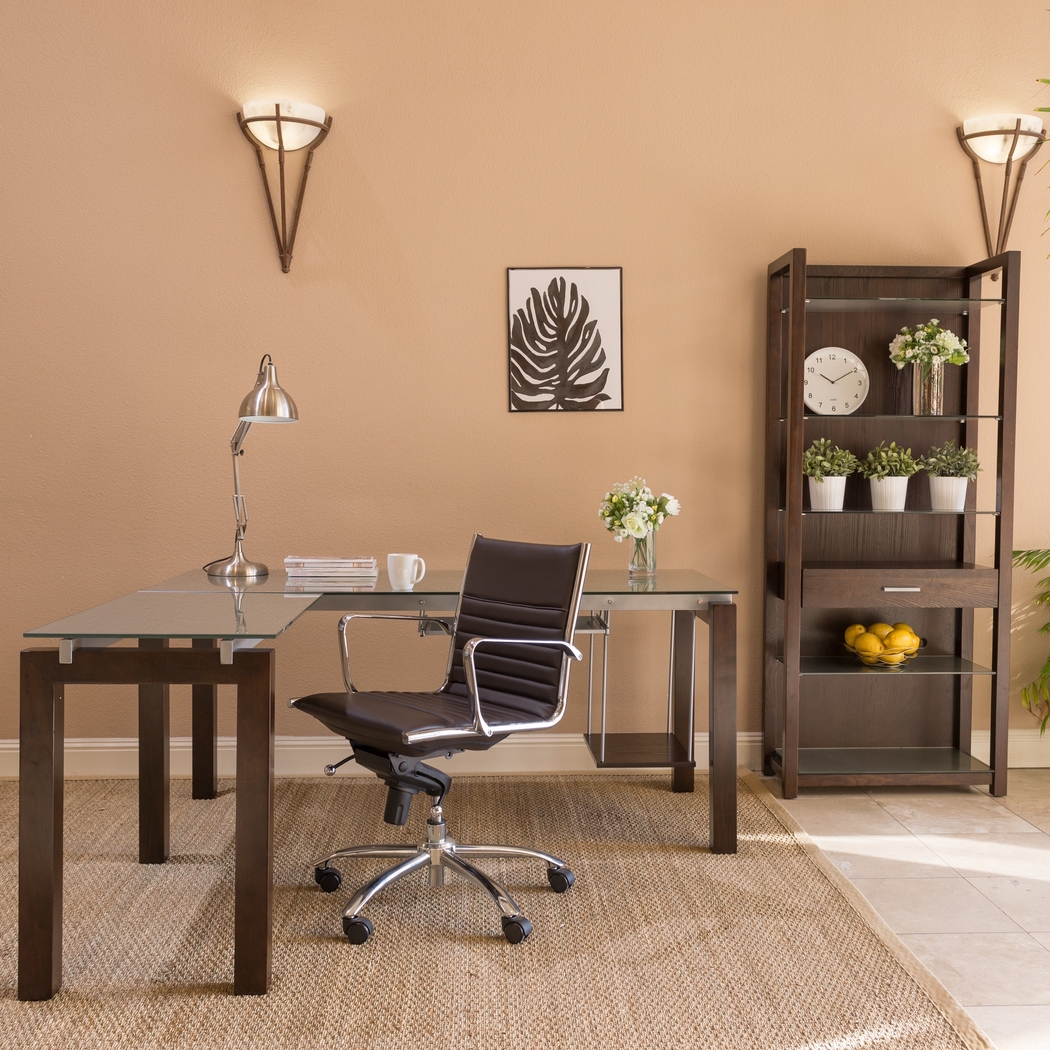 Cottesmore II Brown Office Chair - Thumbnail - Image 2