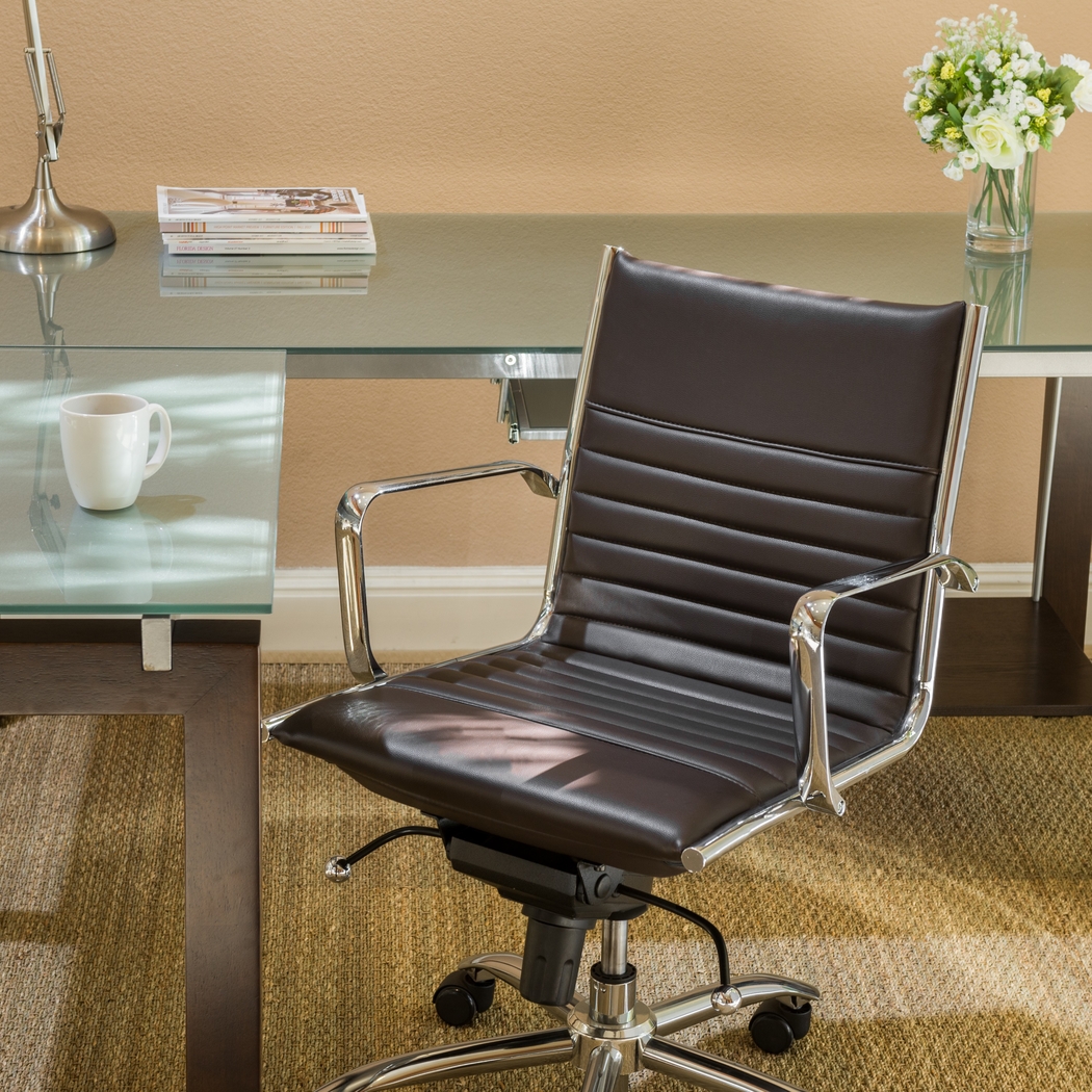 Cottesmore II Brown Office Chair - Thumbnail - Image 3