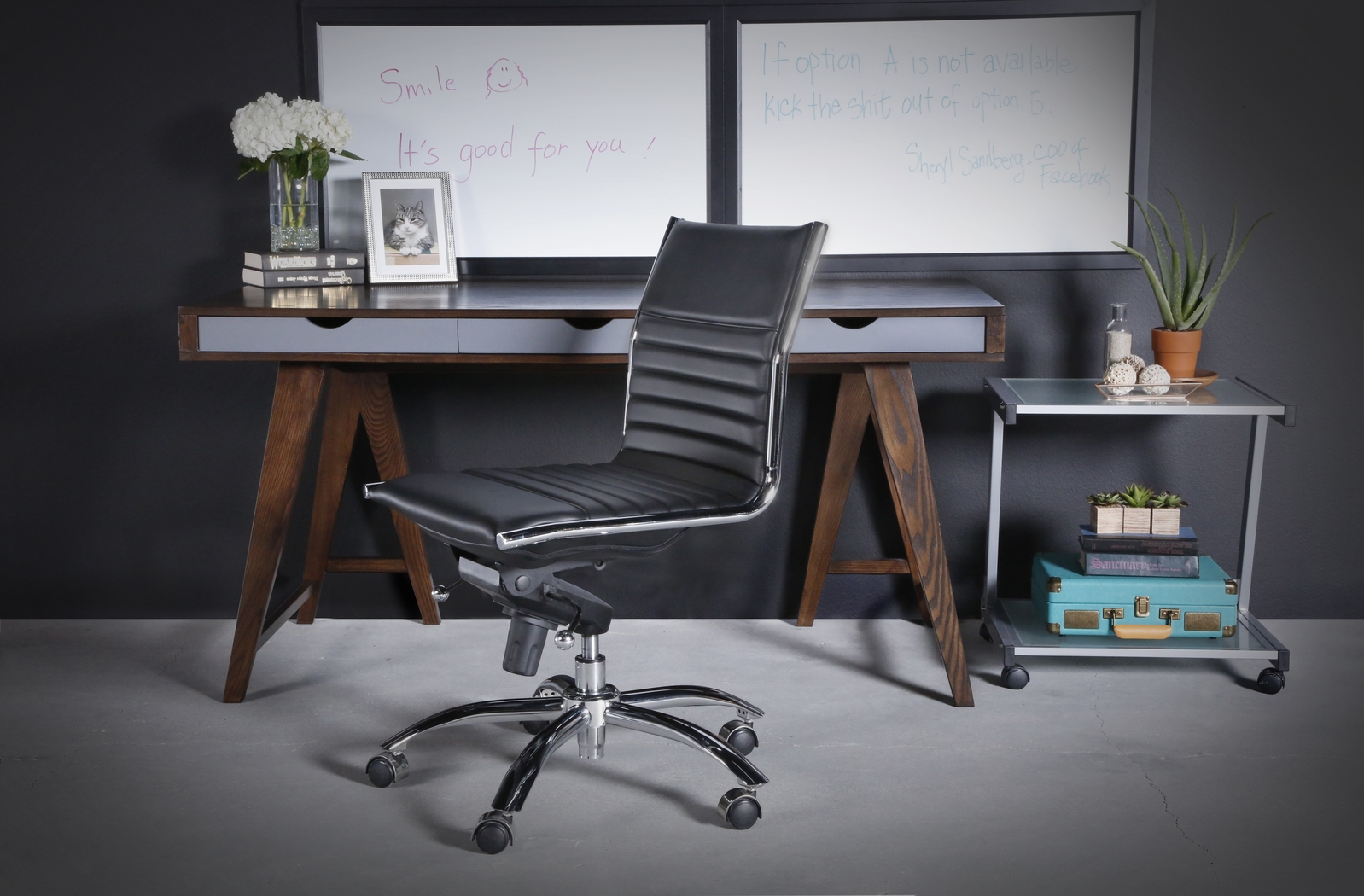 Cottesmore III Black Office Chair - Thumbnail - Image 2