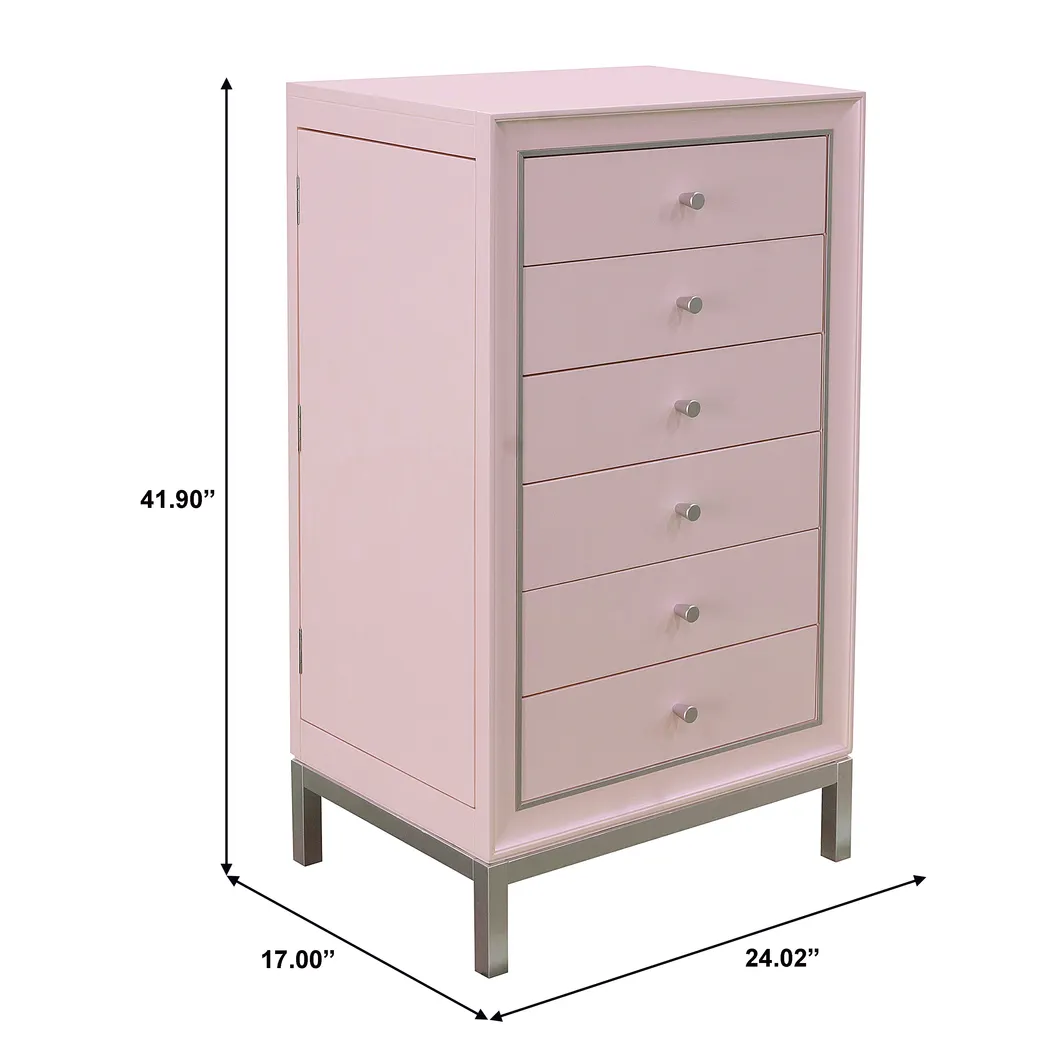Cottonester Pink Jewelry Armoire - Thumbnail - Image 9