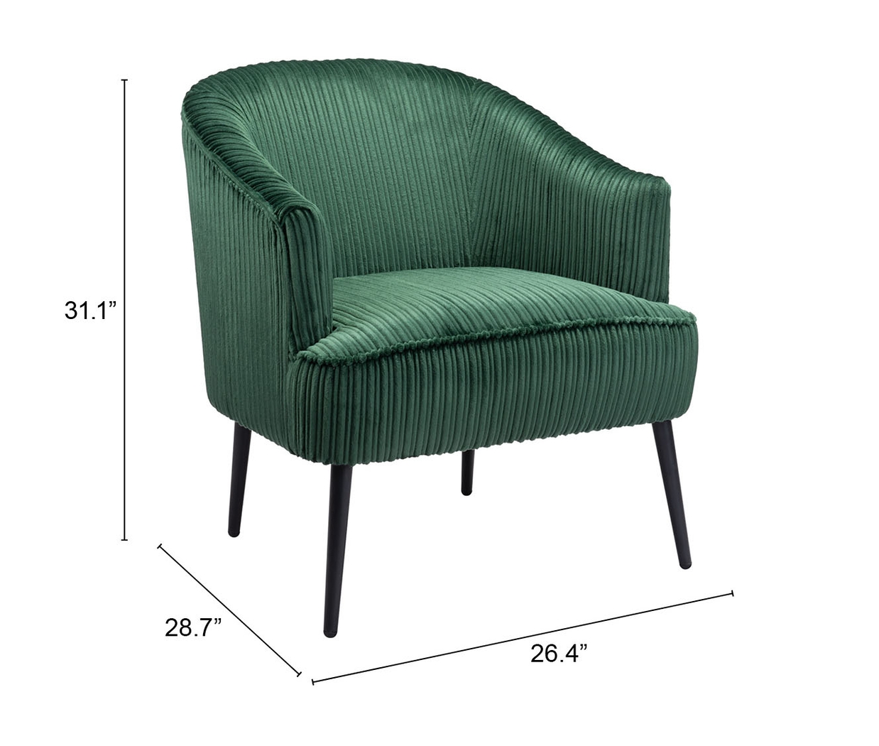 Coughlan Green Accent Chair - Thumbnail - Image 11