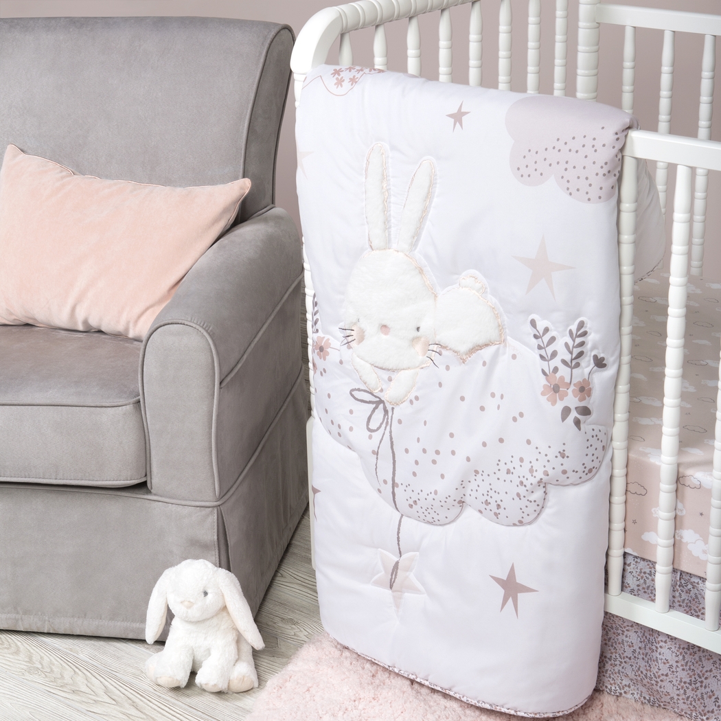 Counting Stars White 4 Pc Baby Bedding Set - Thumbnail - Image 11