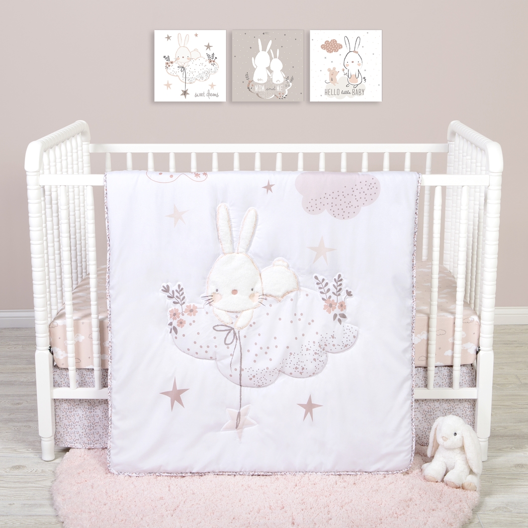Counting Stars White 4 Pc Baby Bedding Set - Thumbnail - Image 12