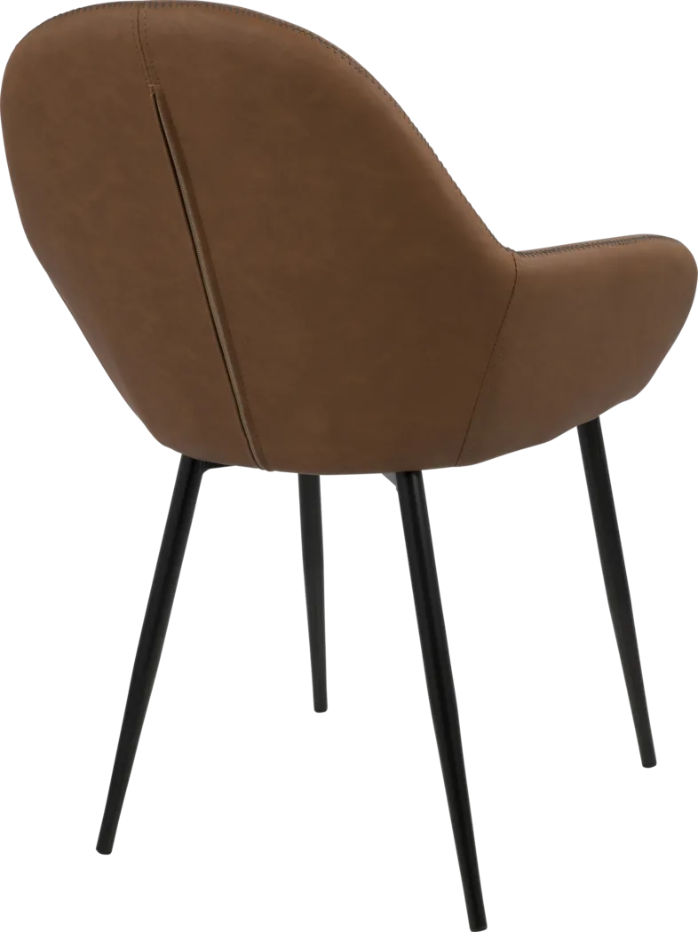 Country Club Brown Dining Chair (Set of 2) - Thumbnail - Image 2