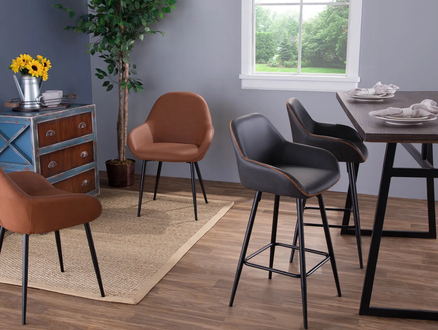 Country Club Gray Counter Height Stool (Set of 2) - Thumbnail - Image 4