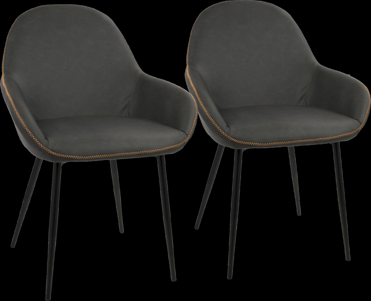 Country Club Gray Dining Chair (Set of 2) - Thumbnail - Image 1