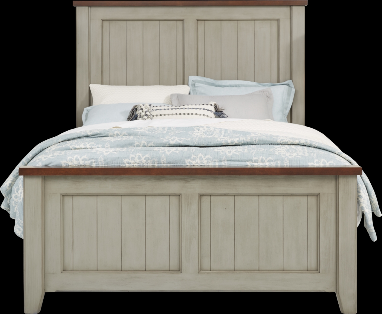 Country Grove Gray 5 Pc King Panel Bedroom - Thumbnail - Image 2