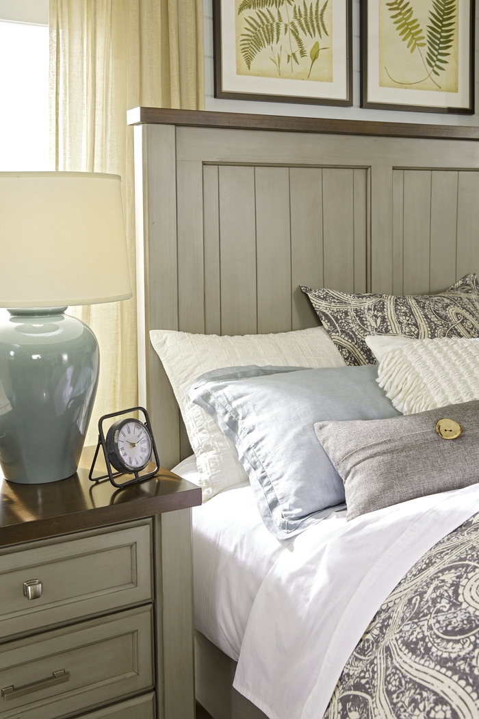 Country Grove Gray 7 Pc Queen Panel Bedroom - Thumbnail - Image 3