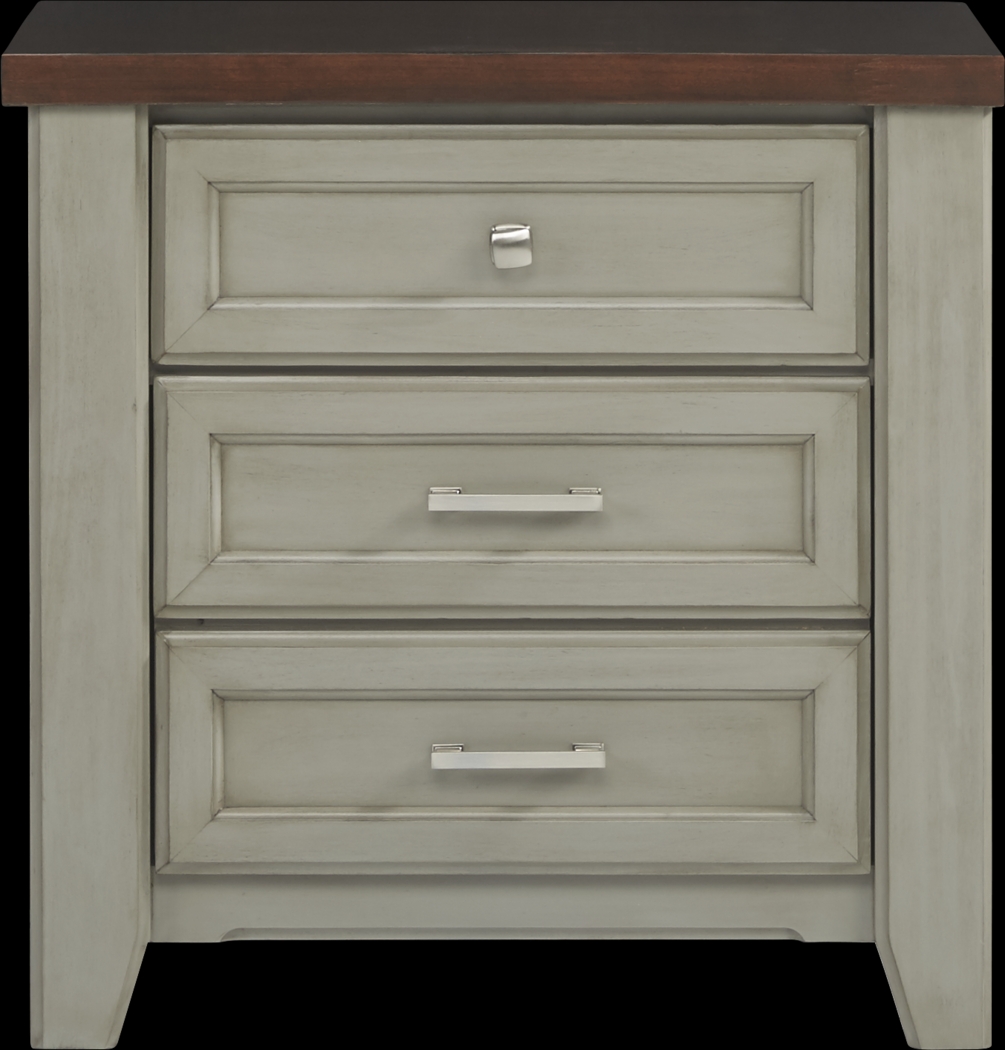 Country Grove Gray 7 Pc Queen Panel Bedroom - Thumbnail - Image 7