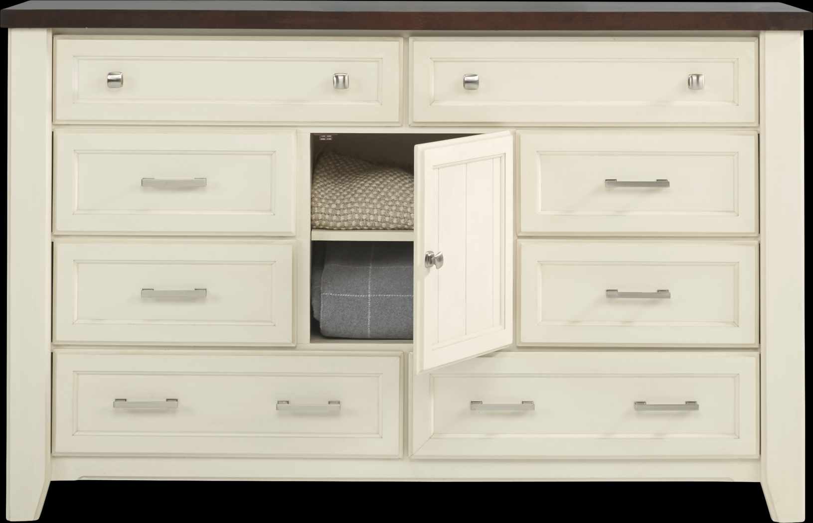 Country Grove White 7 Pc Queen Panel Bedroom - Thumbnail - Image 5