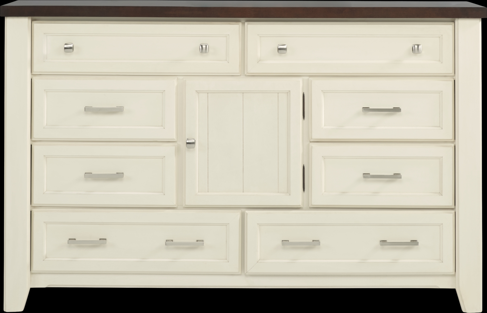 Country Grove White 7 Pc Queen Panel Bedroom - Thumbnail - Image 4