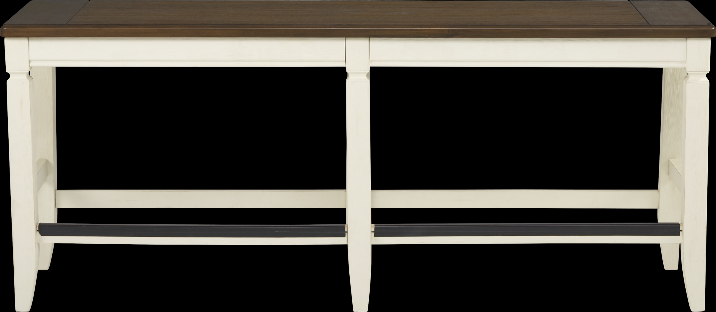 Country Lane Antique White Counter Height Bench - Thumbnail - Image 2