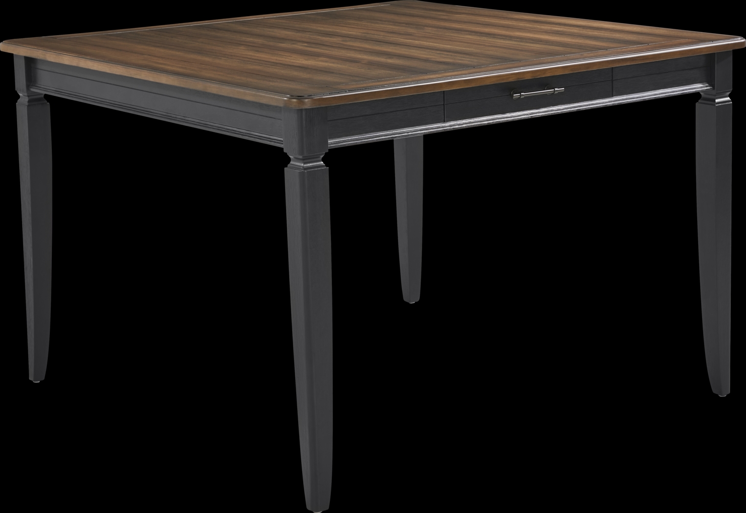 Country Lane Black 5 Pc Counter Height Dining Room with Ladder Back Stools - Thumbnail - Image 2