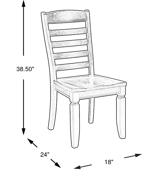 Dimension Image. Please refer to the Dimension Tab on this page for dimension details.