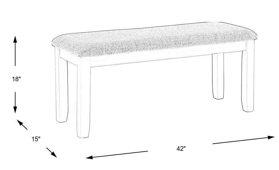 Dimension Image. Please refer to the Dimension Tab on this page for dimension details.