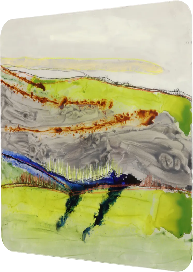 Countryside Views I Green Artwork - Thumbnail - Image 3