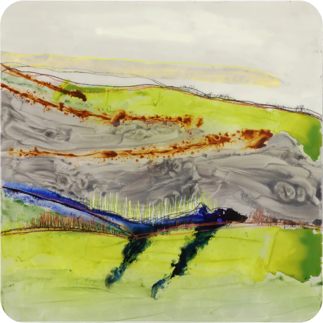 Countryside Views I Green Artwork - Thumbnail - Image 1