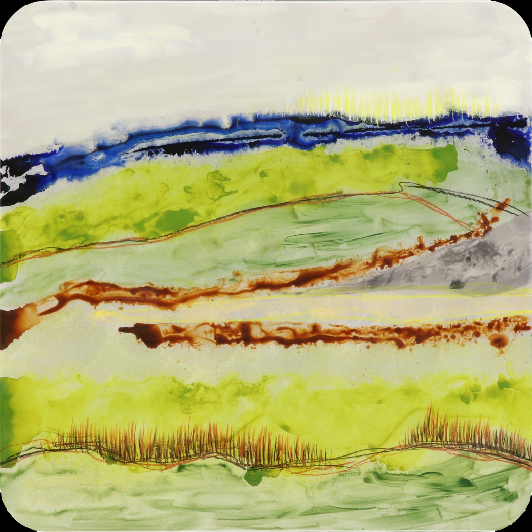 Countryside Views II Green Artwork - Thumbnail - Image 1