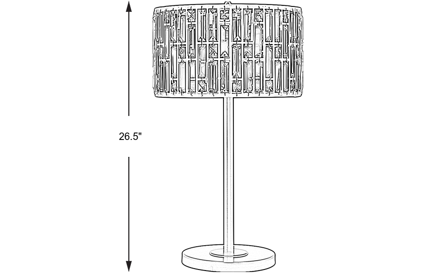 Dimension Image. Please refer to the Dimension Tab on this page for dimension details.