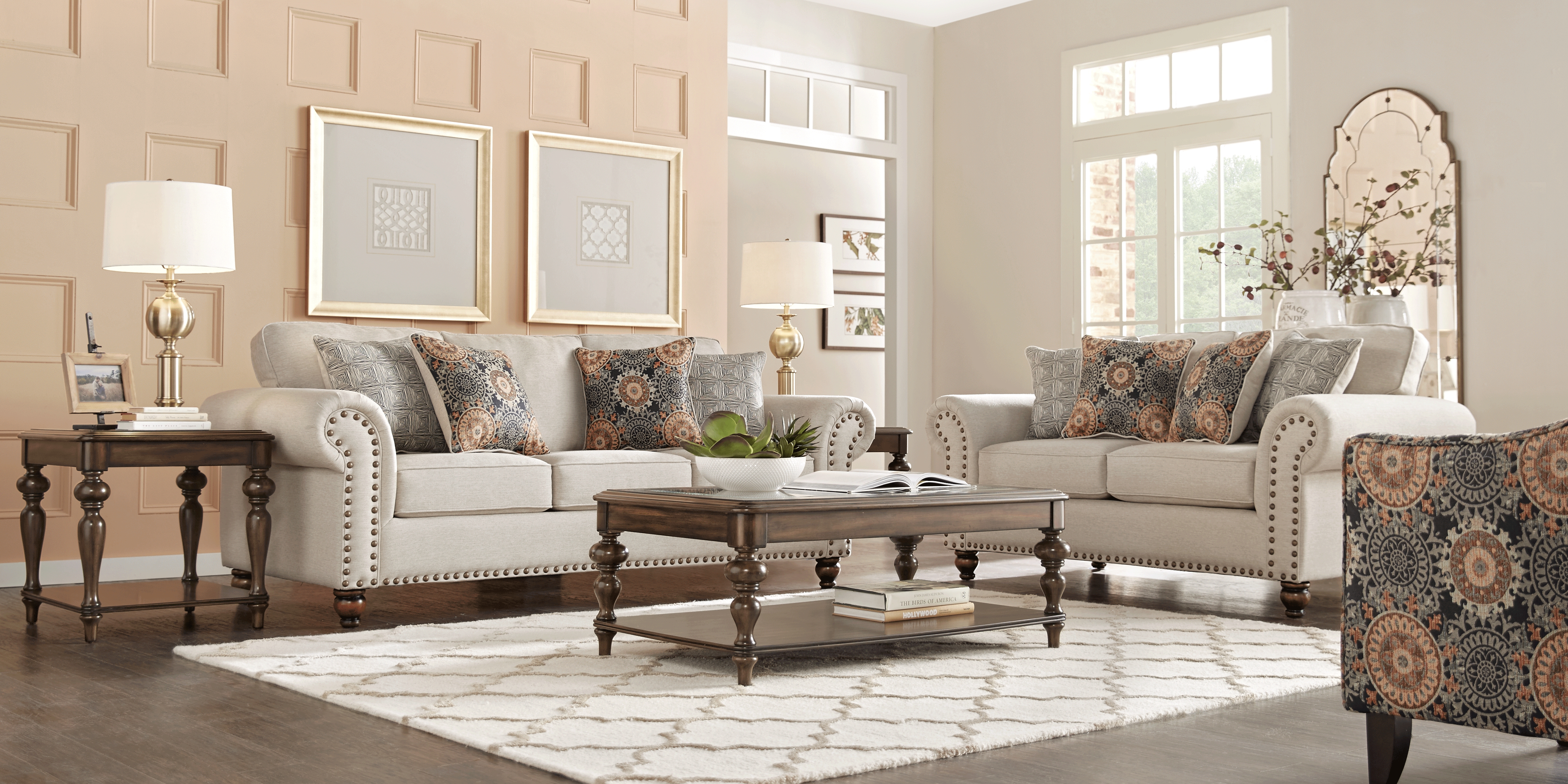Court Street Beige 8 Pc Living Room - Thumbnail - Image 2