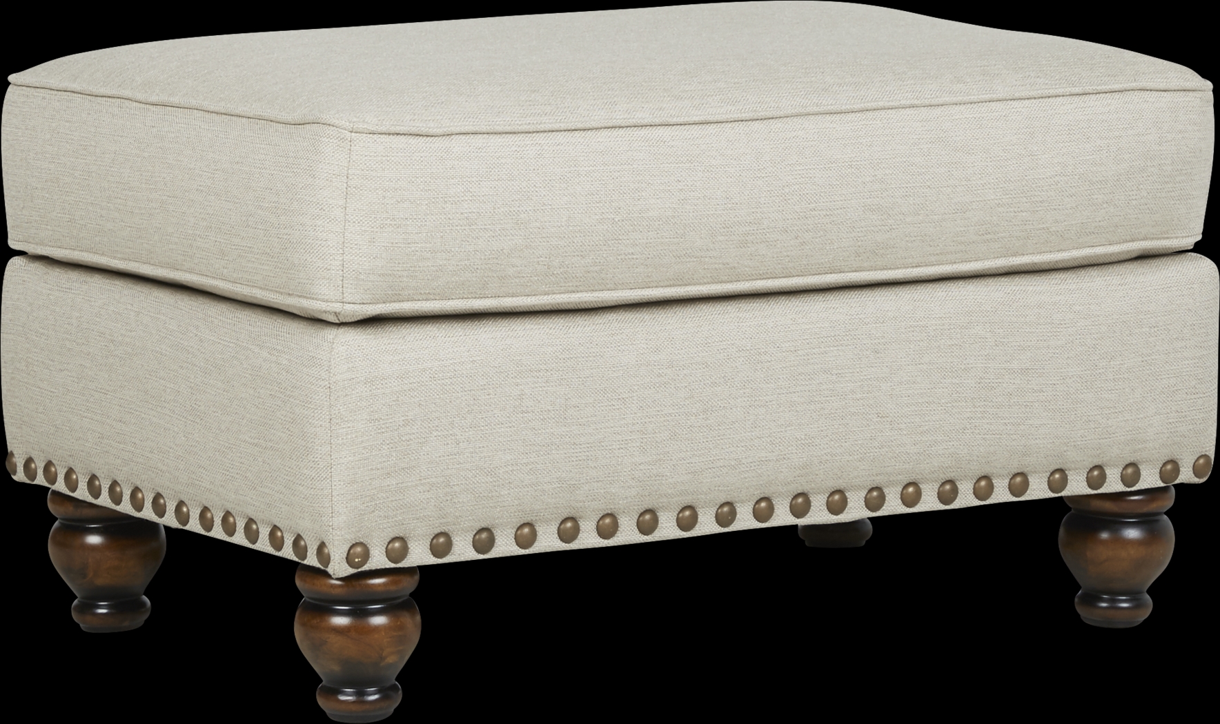 Court Street Beige Ottoman - Thumbnail - Image 1
