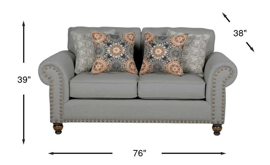 Dimension Image. Please refer to the Dimension Tab on this page for dimension details.