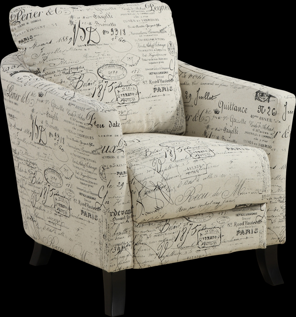 Courtalon Beige Accent Chair - Thumbnail - Image 1