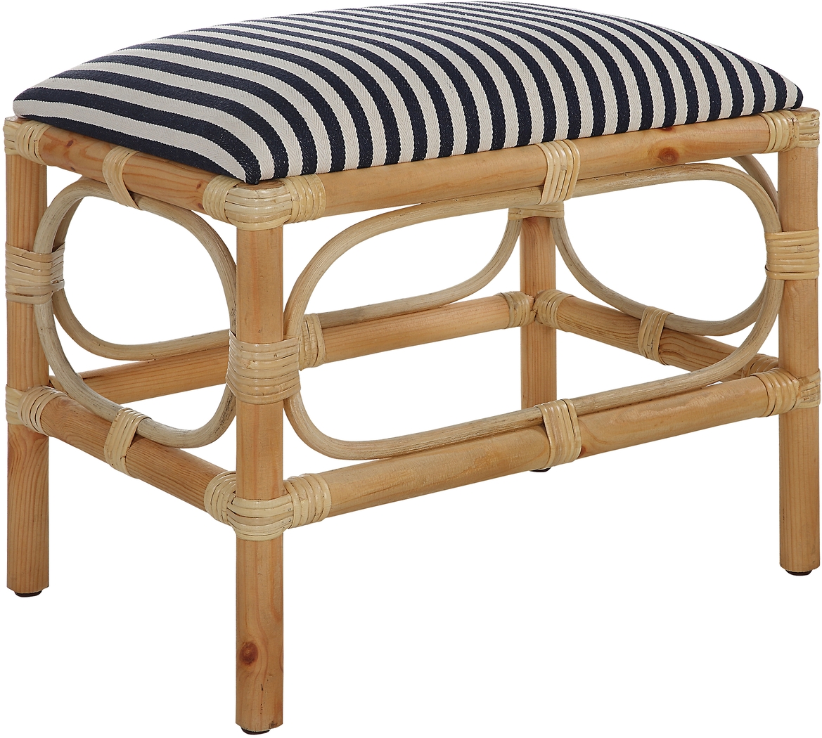 Courtlin Blue Accent Bench - Thumbnail - Image 2