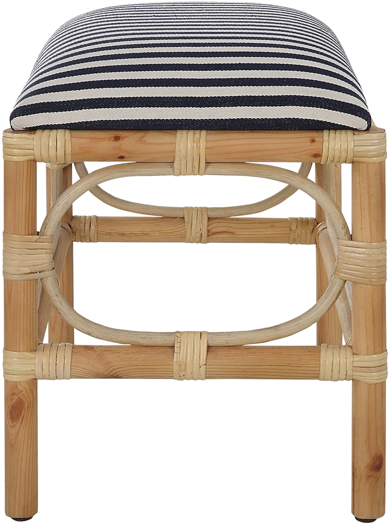 Courtlin Blue Accent Bench - Thumbnail - Image 3