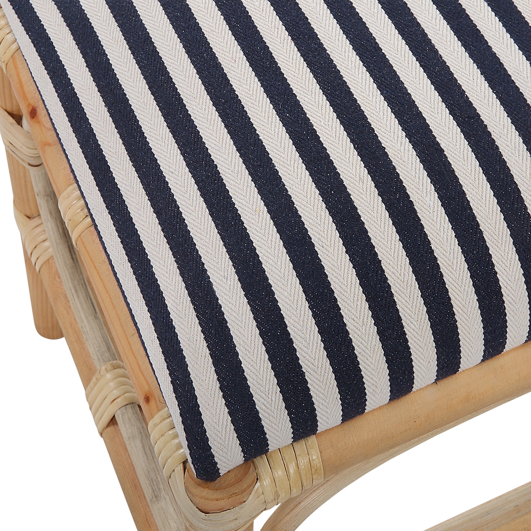 Courtlin Blue Accent Bench - Thumbnail - Image 4