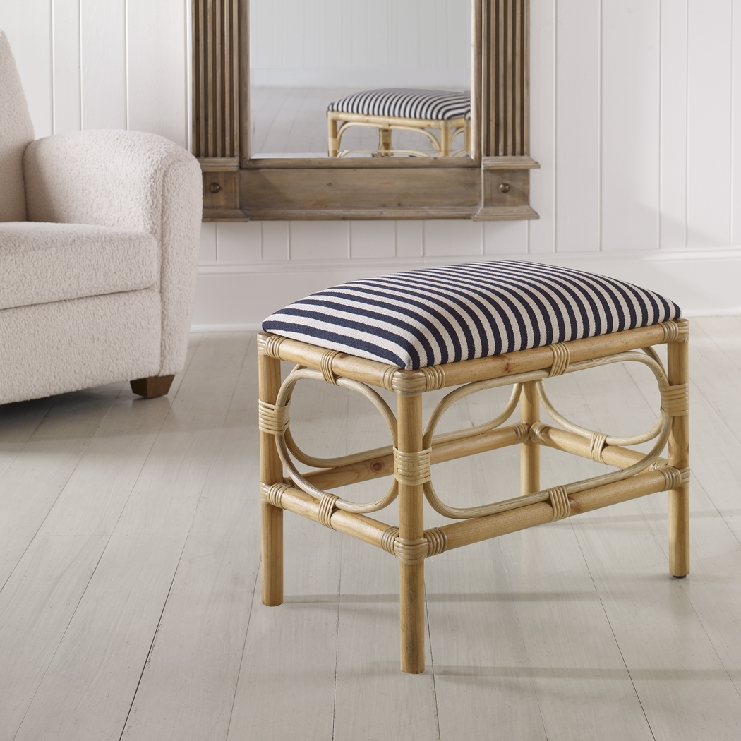 Courtlin Blue Accent Bench - Thumbnail - Image 6