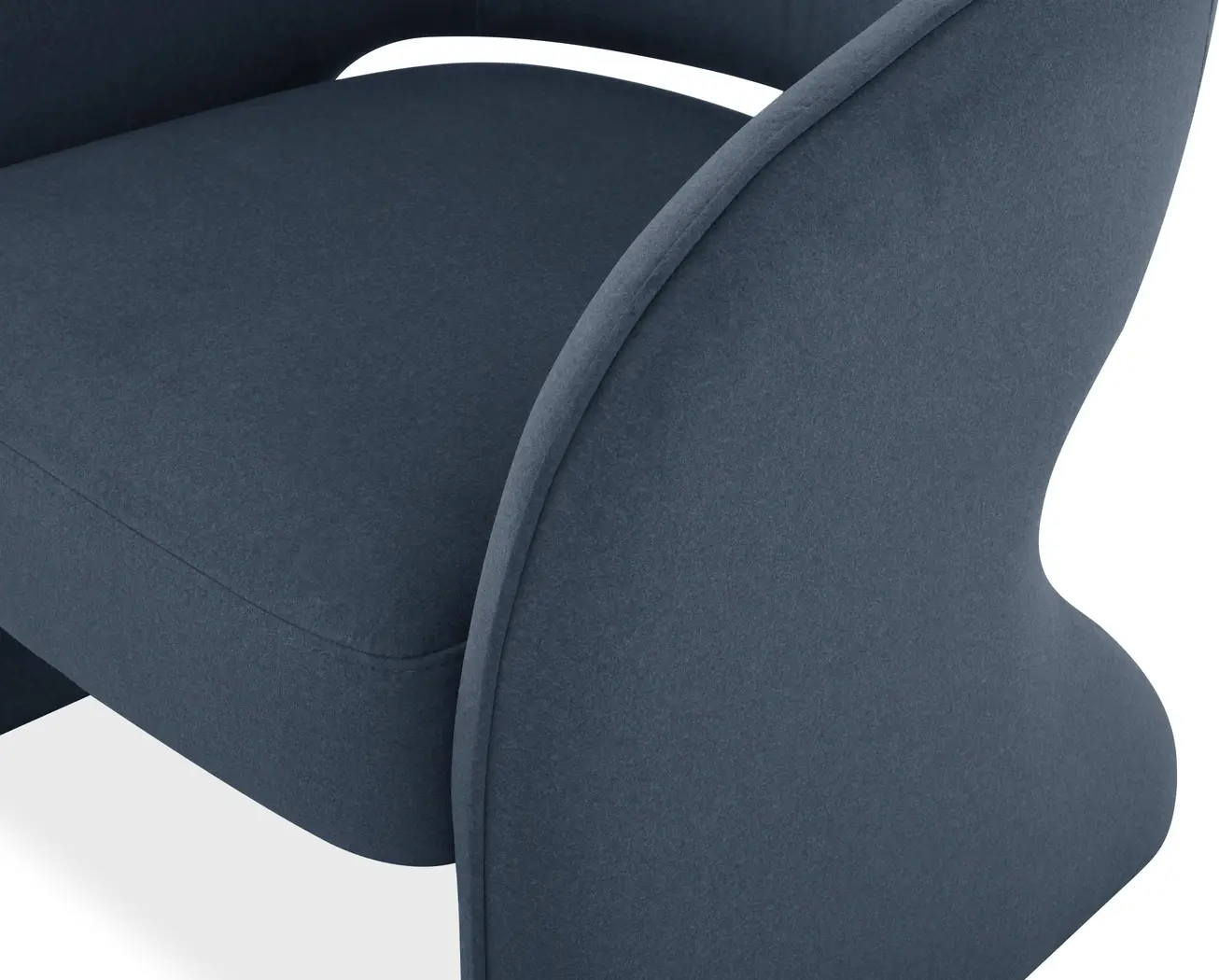 Covella Blue Accent Chair - Thumbnail - Image 4