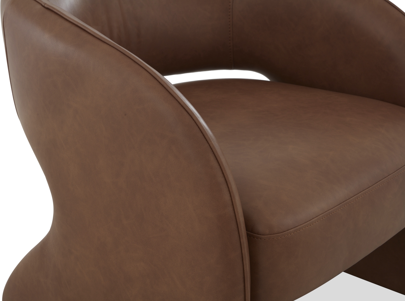 Covella Camel Accent Chair - Thumbnail - Image 4
