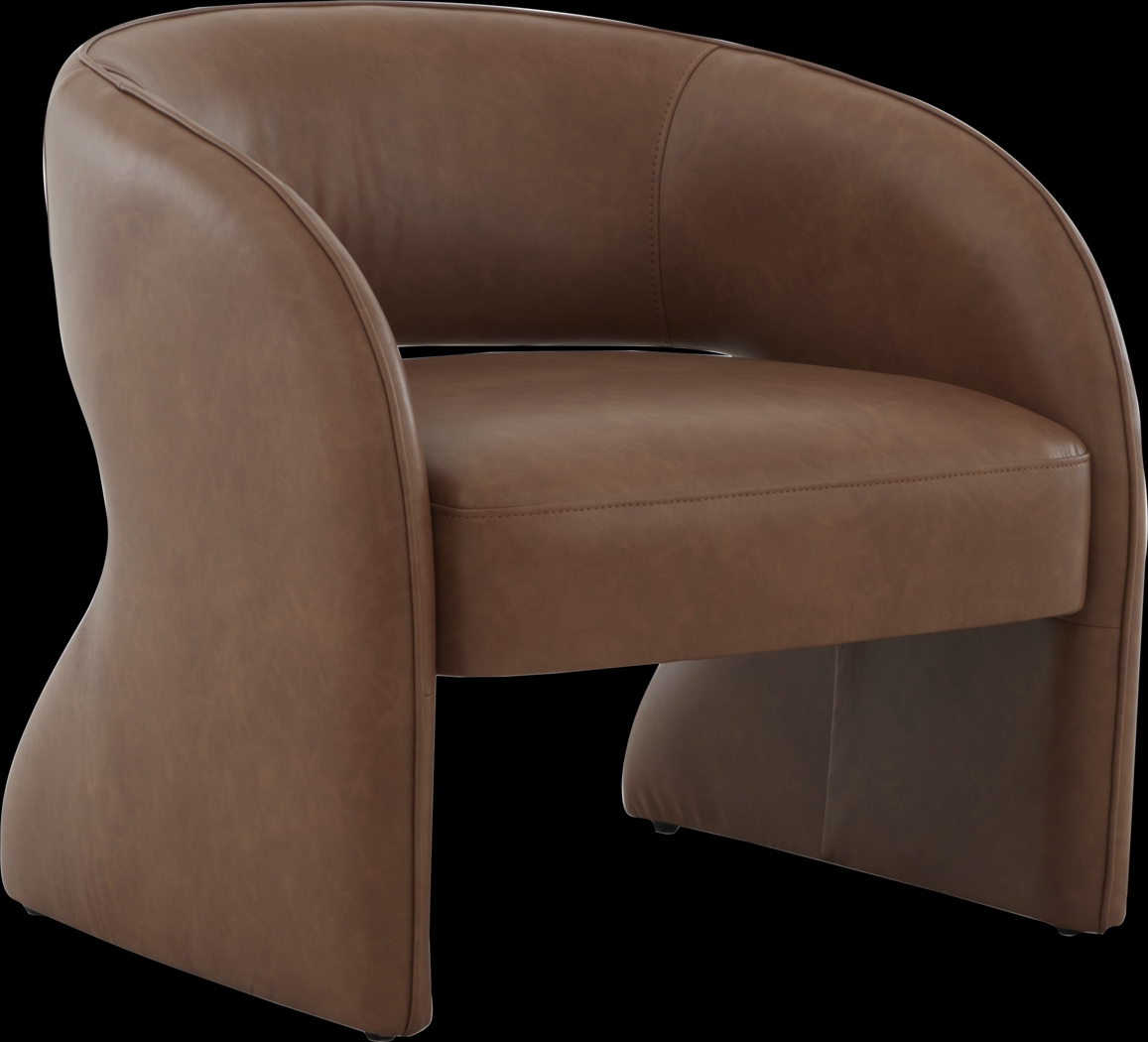 Covella Camel Accent Chair - Thumbnail - Image 1