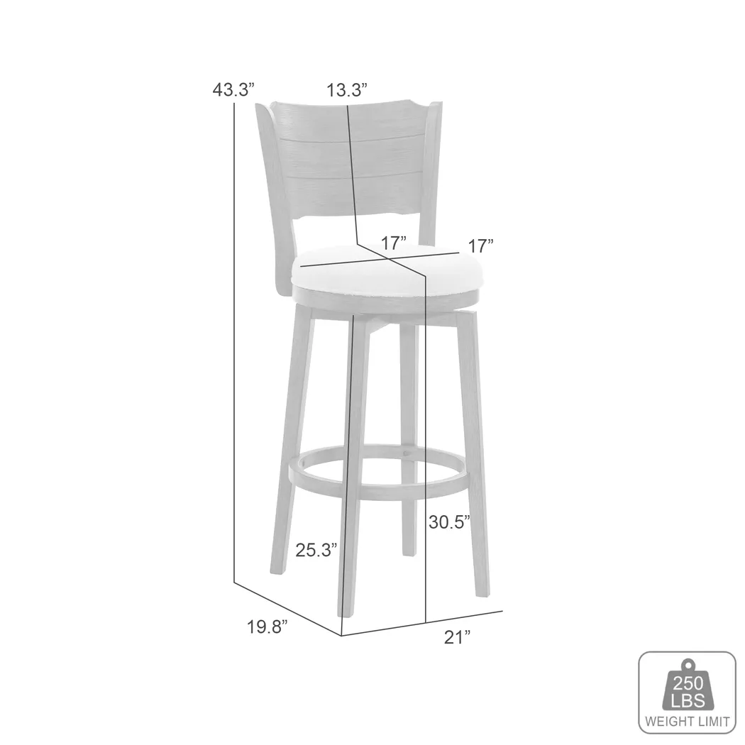 Covencaster Brown Swivel Barstool - Thumbnail - Image 7