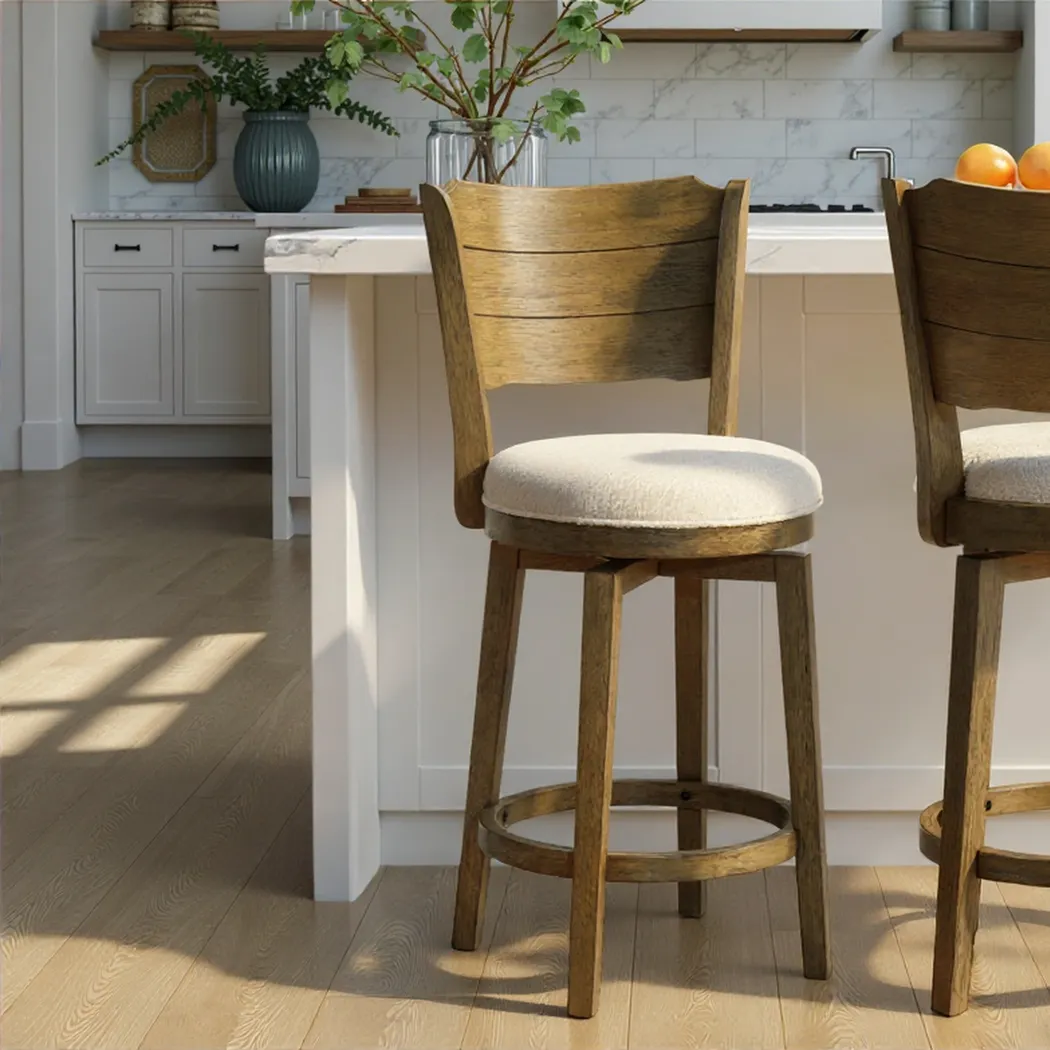 Covencaster Brown Swivel Counter Height Stool - Thumbnail - Image 2