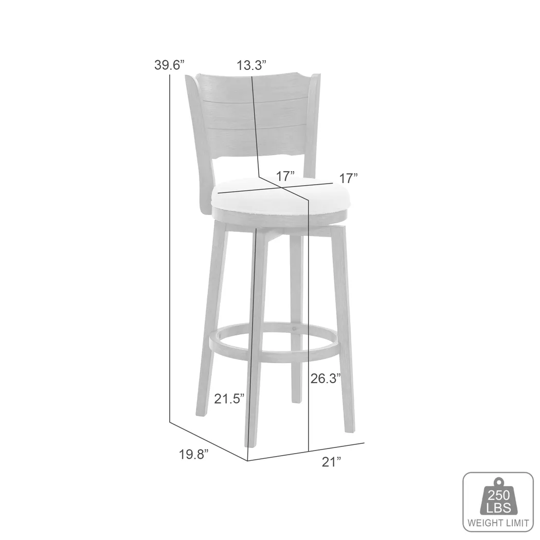 Covencaster Brown Swivel Counter Height Stool - Thumbnail - Image 4
