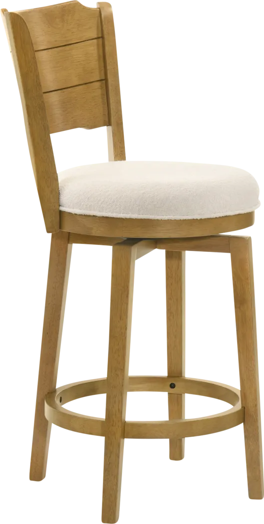 Covencaster Natural Swivel Counter Height Stool - Thumbnail - Image 9