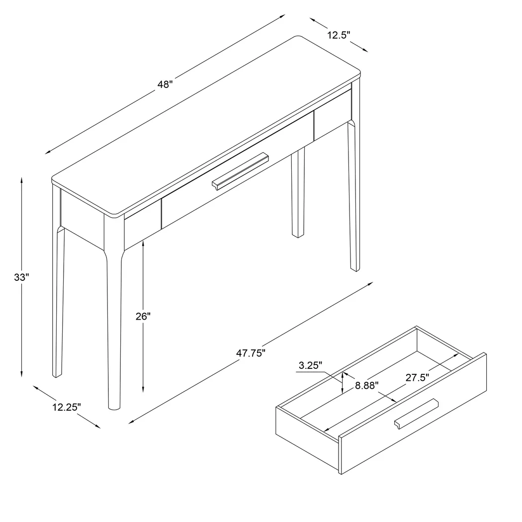 Covenstall Black Sofa Table - Image 13