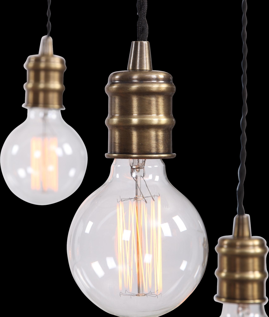 Covent Oak Brass Chandelier - Thumbnail - Image 7