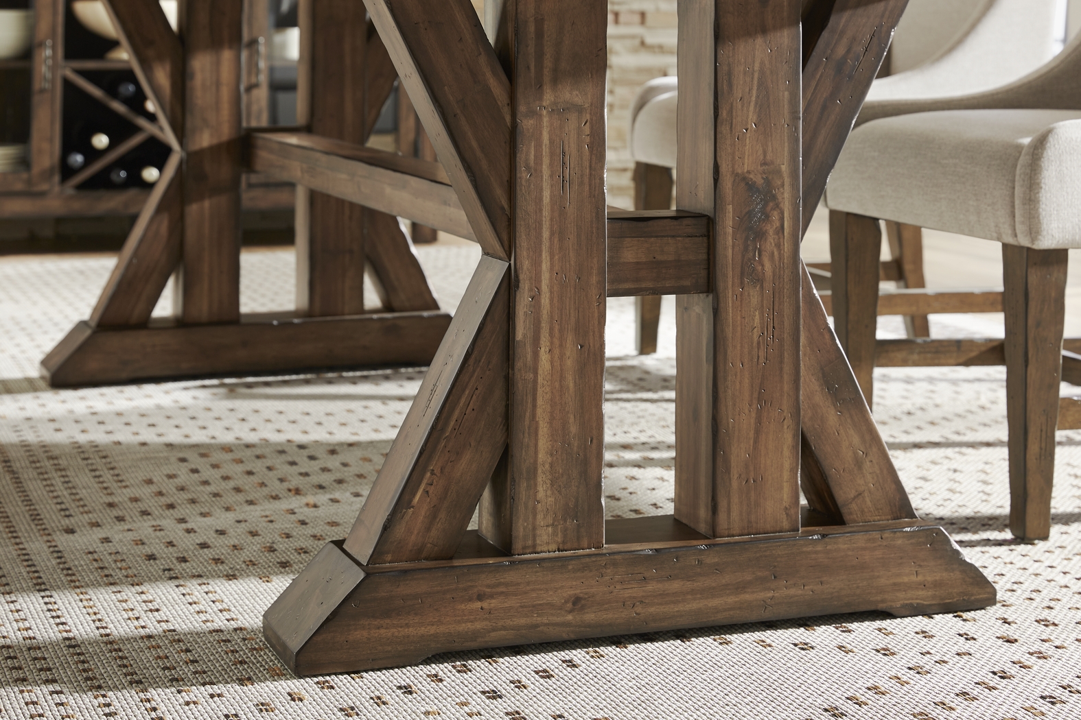 Covered Bridge Tobacco 6 Pc Dining Room - Thumbnail - Image 5