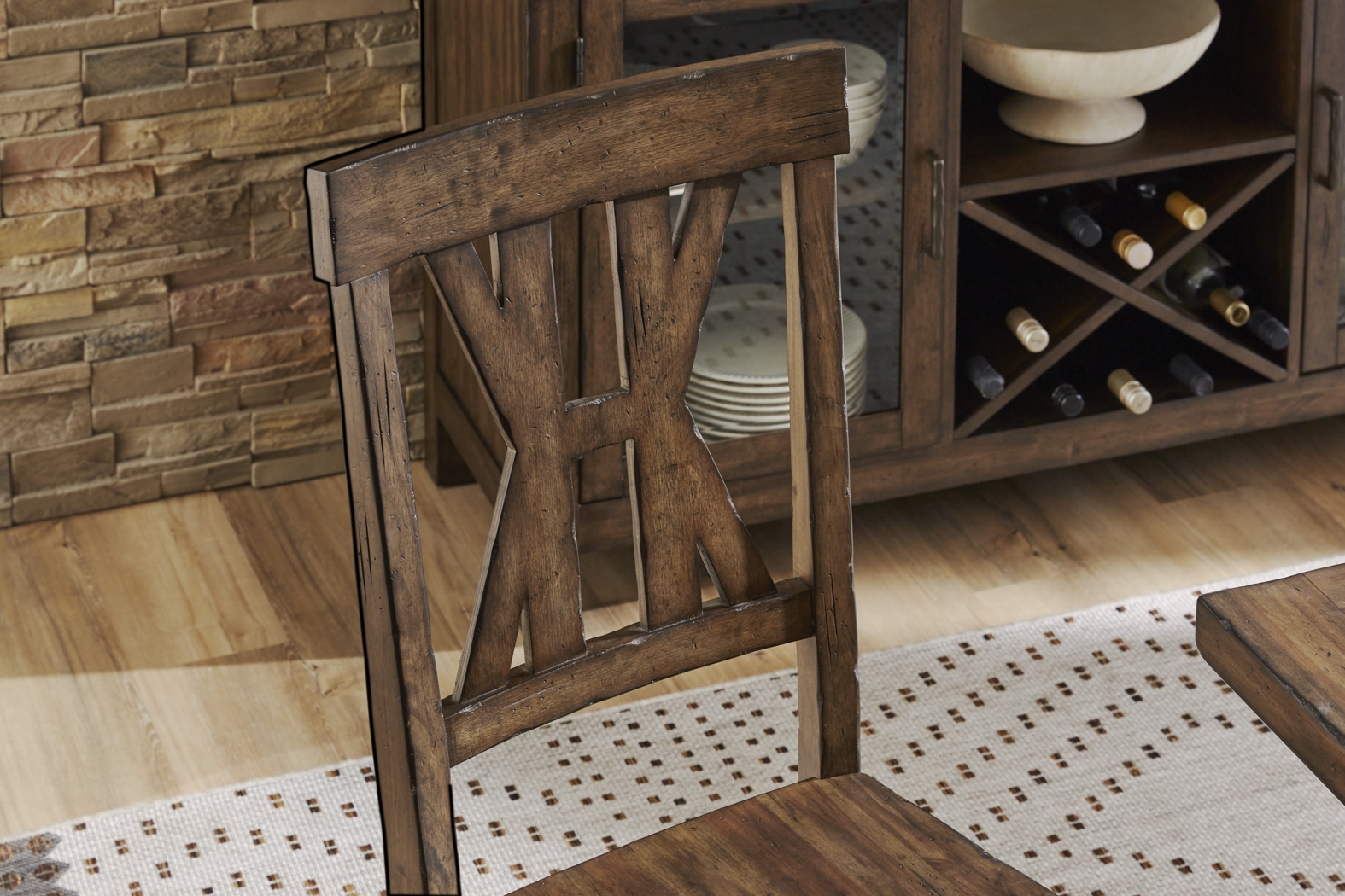 Covered Bridge Tobacco Side Chair - Thumbnail - Image 4